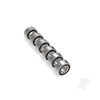 Ball bearing set, transmission, Black rubber sealed (contains 3x6x2.5mm bearings (6))