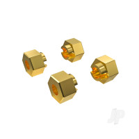 Wheel hubs, 7mm hex (4 pcs) / axle pins (4 pcs)