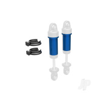 Body, GTM shock, 6061-T6 Aluminium (Blue-anodised) (includes spring pre-load spacers) (2 pcs)