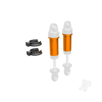 Body, GTM shock, 6061-T6 aluminium (Orange-anodised) (includes spring pre-load spacers) (2 pcs)