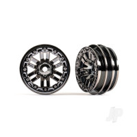Wheels, 1.0in (Black Chrome) (2 pcs)