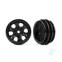 Wheels, 1.0in (Black Chrome) (2 pcs)