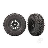 Wheels & Tyres, Assembled (Black 1.0in wheels, Canyon Trail 2.2x1.0in Tyres) (2)
