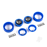 Wheels, 1.0", Method Race Wheels 105 Beadlock (satin black chrome with blue beadlock) (2)