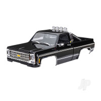 Body, Chevrolet K10 Truck (1979), complete, Black (includes grille, side mirrors, door handles, roll bar, windshield wipers, & clipless mounting) (requires #9835 front & rear bumpers)