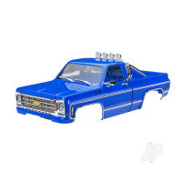 Body, Chevrolet K10 Truck (1979), complete, Blue (includes grille, side mirrors, door handles, roll bar, windshield wipers, & clipless mounting) (requires #9835 front & rear bumpers)