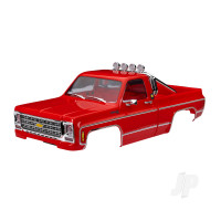 Body, Chevrolet K10 Truck (1979), complete, Red (includes grille, side mirrors, door handles, roll bar, windshield wipers, & clipless mounting) (requires #9835 front & rear bumpers)
