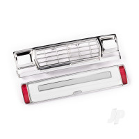 Front grille / tailgate panel (White, requires painting) / LED lenses (rear, left & right) (unassembled) (fits #9812 body)