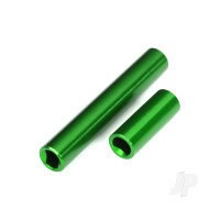 Driveshafts, center, female, 6061-T6 aluminium (Green-anodised) (front & rear) (for use with #9751 metal centre driveshafts) (fits 1:18 TRX-4M vehicles with 162mm wheelbase)