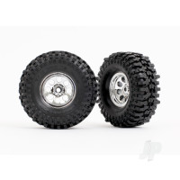 Wheels & Tyres, Assembled (Chrome 1.0in wheels, Mickey Thompson Baja Pro Xs 2.4x1.0in tyres) (2)