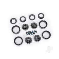 Wheels, 1.0", 6061-T6 aluminium (Black-anodised) (4 pcs) / 2x8mm BCS (24 pcs)