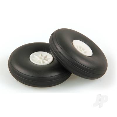 3in - (75mm) White Wheels (2 pcs)