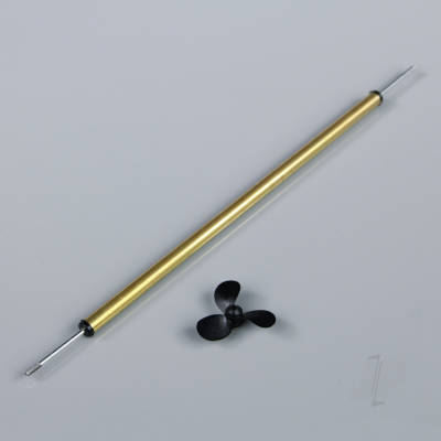 15cm (6in) M2 Boat Propeller Shaft (Brass) with 30mm Prop