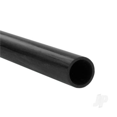 Carbon Fibre Round Tube, 8 x 6mm x 1m