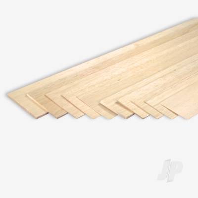 Balsa Sheet, 1/8 x 4 x 36in (~3.2 x 102 x 914mm)