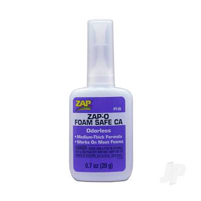 PT25 Zap-O Foam Safe CA Glue .7oz (Box of 6)