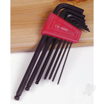 Ball End Allen Keys Metric, 1.5-6mm (7 pcs)