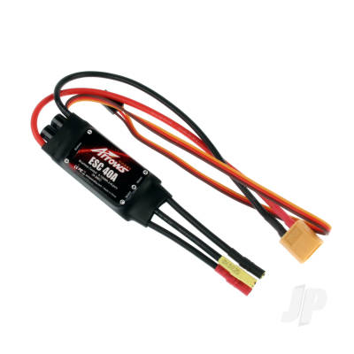 40A ESC (200mm Input Cable) (for P-47, P51,T-28, F8F, F4U)