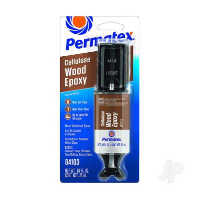 25ml Cellulose Wood Epoxy (Syringe, Carded)