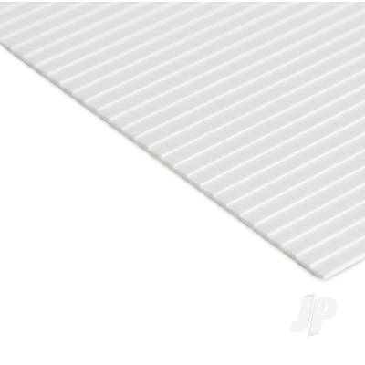 Clapboard Siding Sheet, 1.0 x 150 x 300mm (.040 x 6 x 12in), 2.5mm (.100in) Spacing (1 per pack)