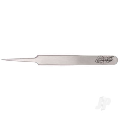 Straight Point Fine Point Tweezers, Polished (Carded)