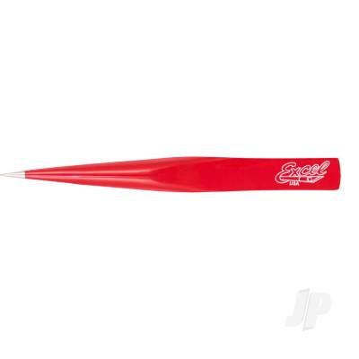 Hollow Handle Ultra Fine Point Tweezers, Red (Carded)
