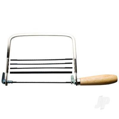 Coping Saw with 4 Extra Blades, 7.0 x 4.5in (Carded)