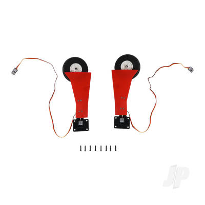 Main Landing Gear System (for 1100mm P-51D Mustang) (Dago Red)
