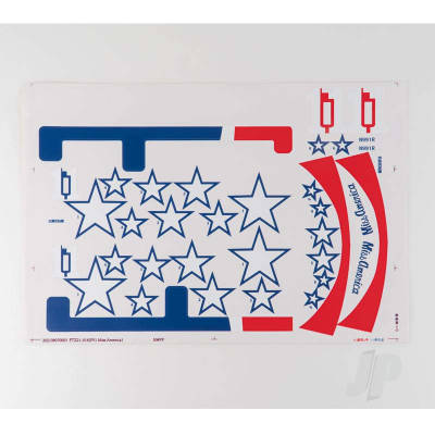 Decal Sheet (for 1100mm P-51D Mustang) (Miss America)