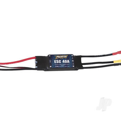 40A ESC With 200mm Input Cable, 3.5mm Motor Connector, XT60 (for 1400mm Cessna 182/ J3 V4 1100mm F3A /PT-17 MXS/ P-51/ Zero/ 1200mm CJ6 V1&V2/ Kingfisher/ 1100mm PC-21/ Typhoon/ 1300mm PA-18)
