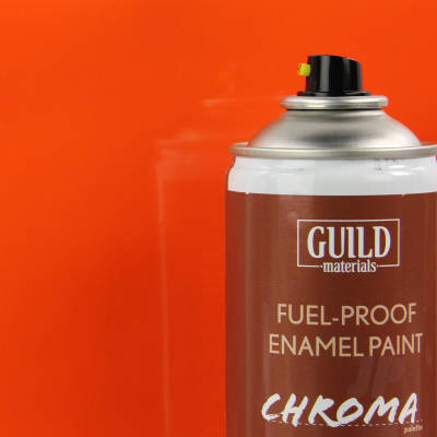 Chroma Enamel Fuelproof Paint Gloss Orange (400ml Aerosol)