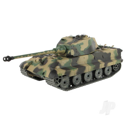 1:16 German King Tiger Henschel with Infrared Battle System (2.4GHz + Shooter + Smoke + Sound + Metal Gearbox + Metal Tracks + Metal Road Wheels + Sprocket + Idler)