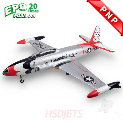 T-33 8kg Turbine Foam Jet, Thunderbirds (PNP, no turbine) XT60