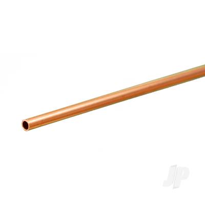 Copper Round Tube, 1/8 x 12in, .014in Wall