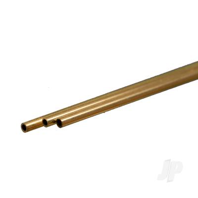 Brass Round Tube, 3/32 x 12in - .014in Wall (3 pcs)