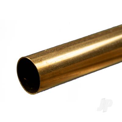 Brass Round Tube, 9/32 x 12in - .014in Wall