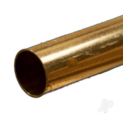 Brass Round Tube, 7/16 x 12in - .014in Wall