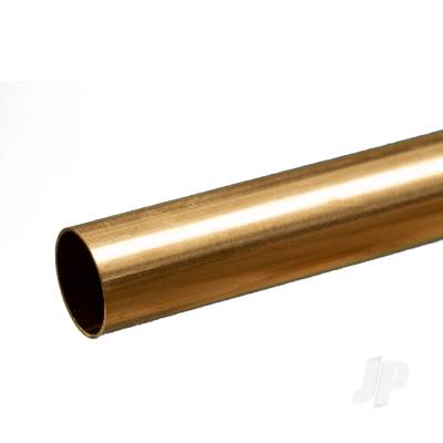 Brass Round Tube, 1/2 x 12in - .014in Wall