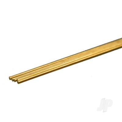 Brass Round Rod, 1/32in x 12in (5 pcs)
