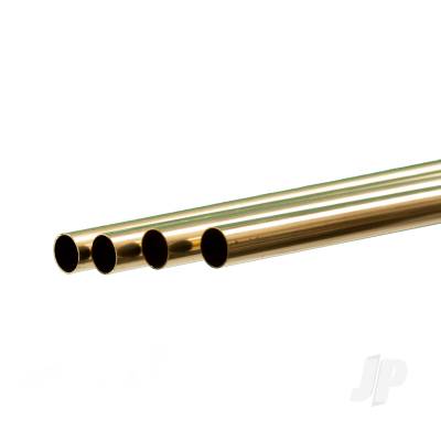 Brass Round Tube, 7/16 x 36in - .014in Wall