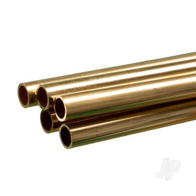 Brass Round Tube, 5/16 x 36in - .029in Wall