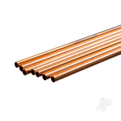 Copper Round Tube, 3/16 x 36in, .014in Wall