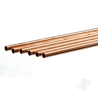 Copper Round Tube, 7/32 x 36in, .014in Wall
