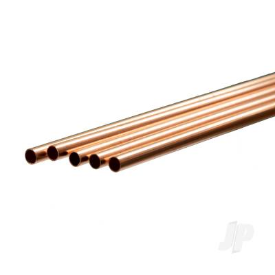 Copper Round Tube, 1/4 x 36in, .014in Wall