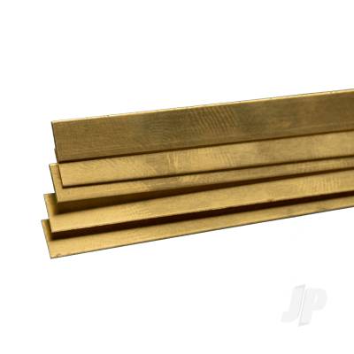 Brass Strip, 1/64 (.016) x 1/4 x 36in