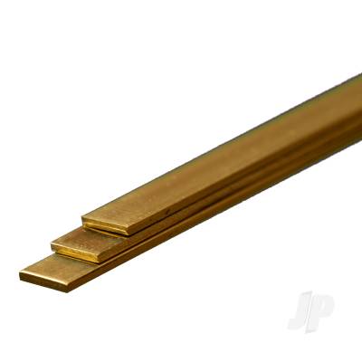 Brass Strip, 1 x 6 x 300mm (3 pcs)