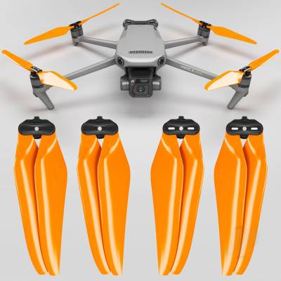 9.4x5.3 Mavic 3 Stealth Folding Propeller Set Orange (4 pcs)