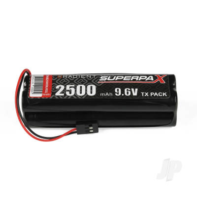 NiMH 9.6V 2500mAh AA Square, Tx, Jr