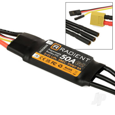 50A G2 ESC / SBEC (2-4 Cells)