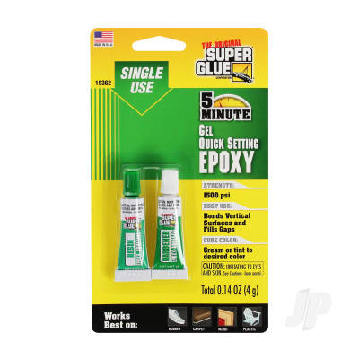 5 Minute Quick Setting Epoxy Gel Glue Single Use(0.14oz, 4g)